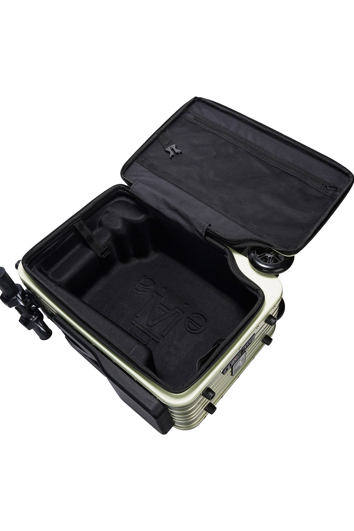 Elala Lite 1 Rideable Electric Scooter Luggage Green