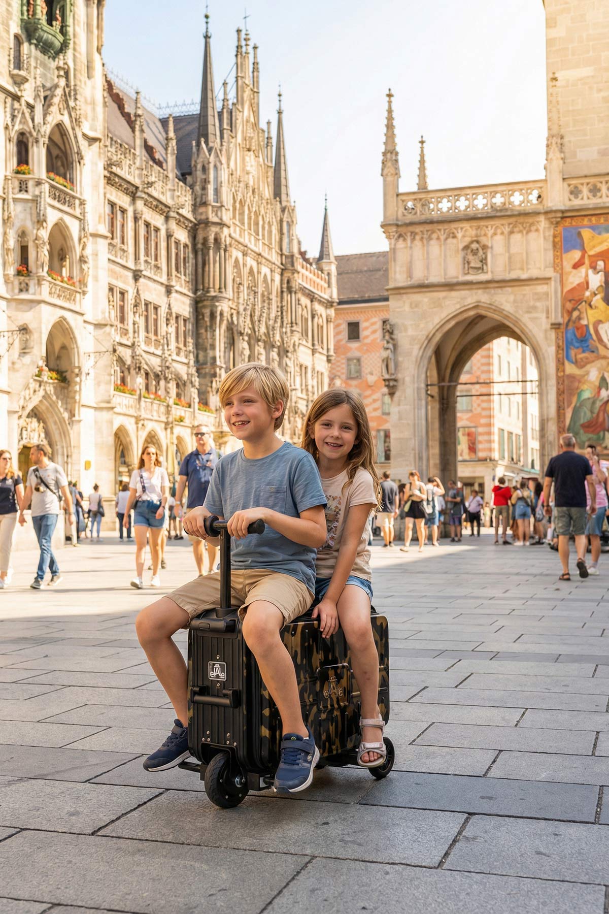 ELALA Lite Rideable Luggage | CAMO
