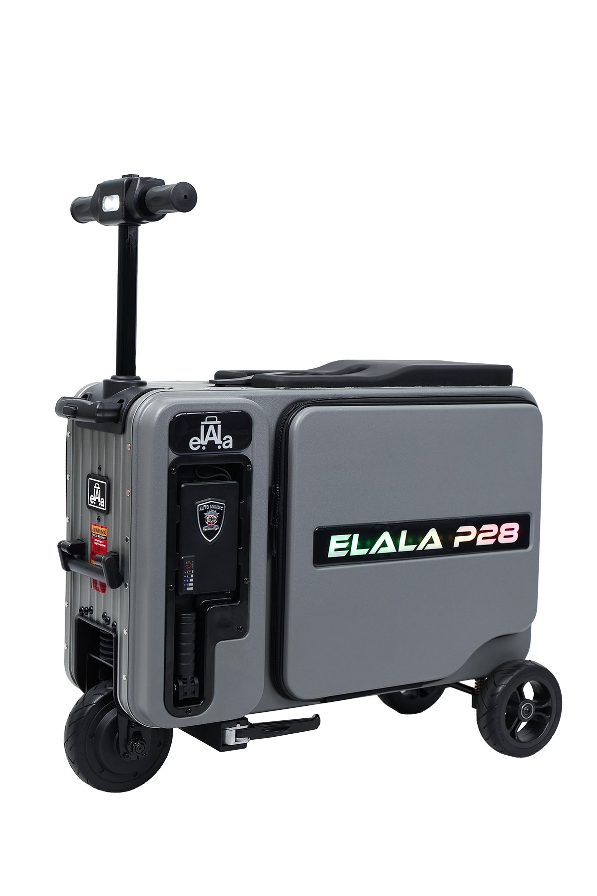 ELALA P28 Rideable Smart Luggage 26 Inch with Suspension and LED Display