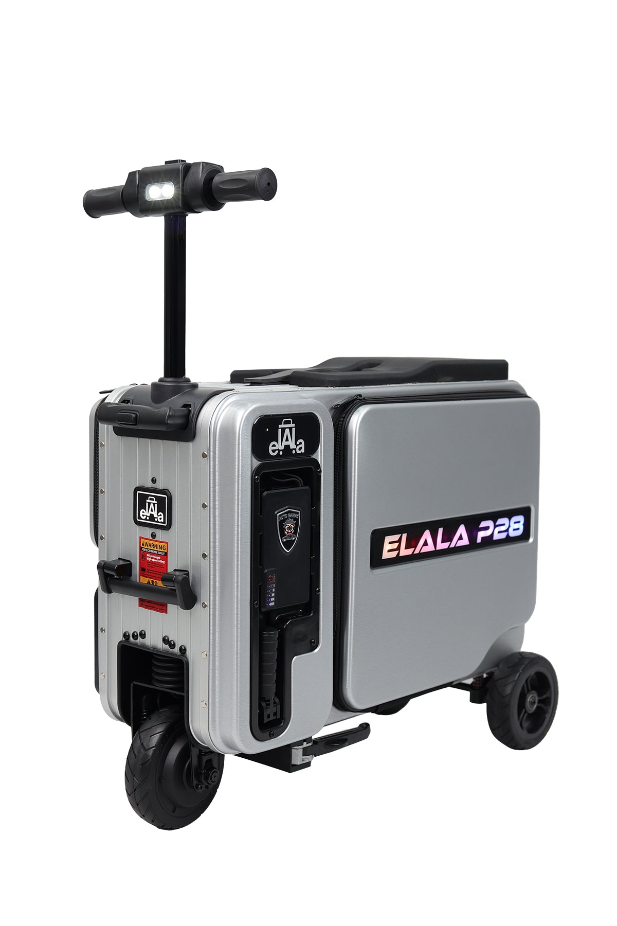 ELALA P28 Rideable Smart Luggage 26 Inch with Suspension and LED Display