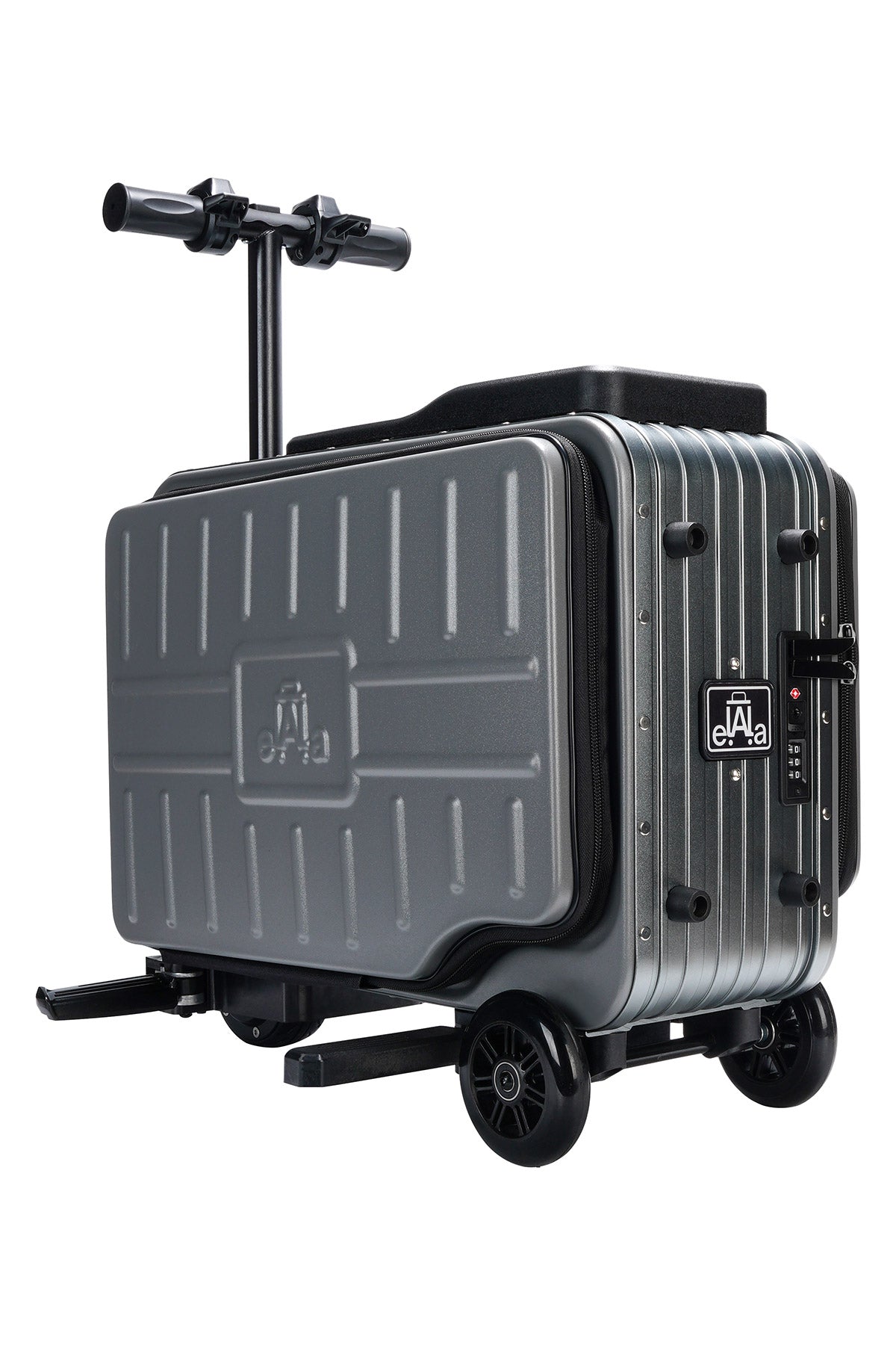 Elala Lite 1 Rideable Electric Scooter Luggage Grey