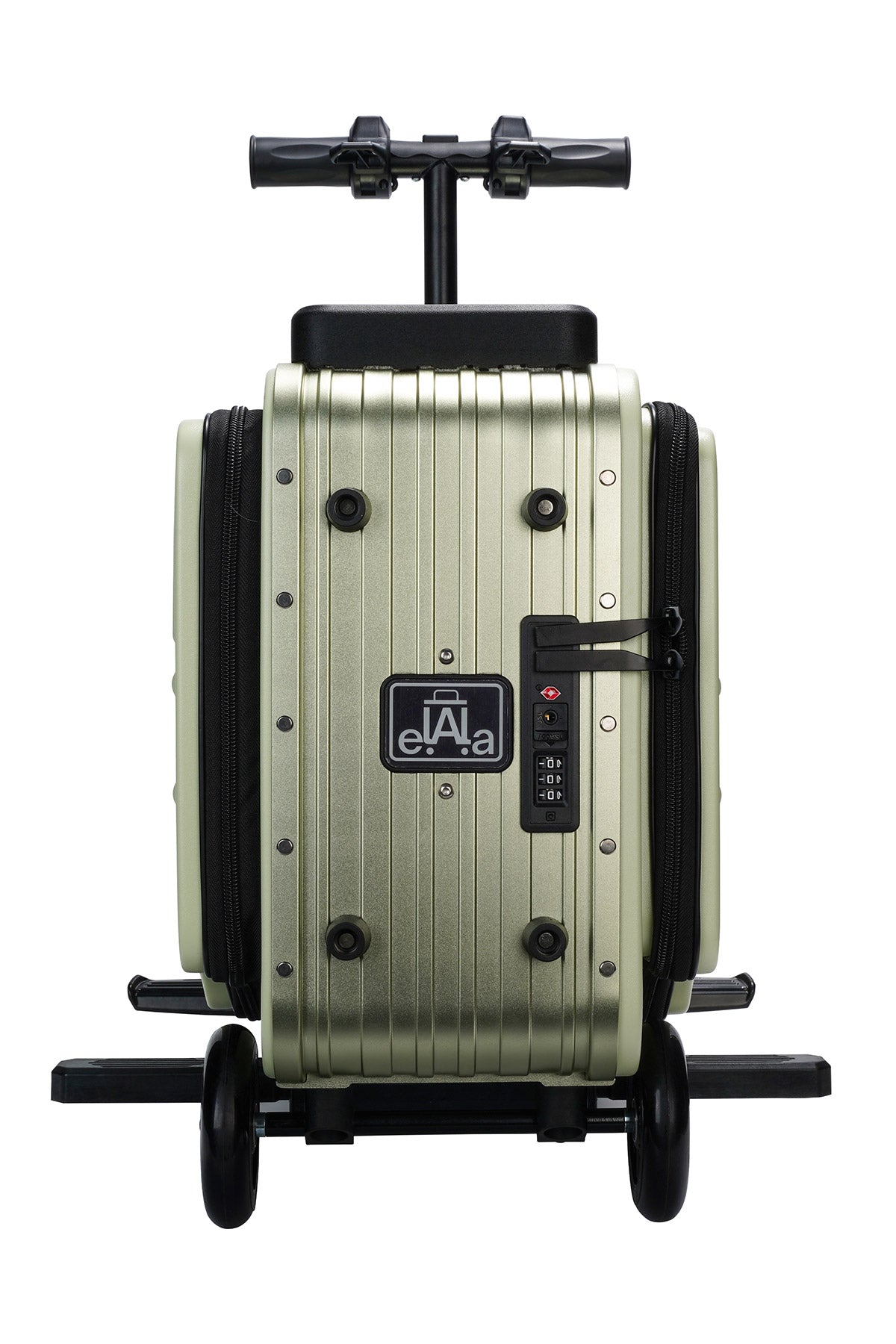 Elala Lite 1 Rideable Electric Scooter Luggage Green